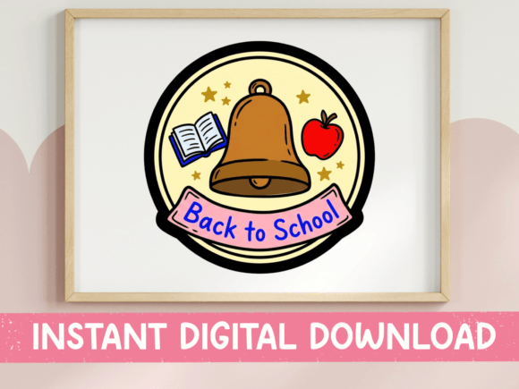 Back to School Bell Apple SVG: Graphics for T-Shirt Designs