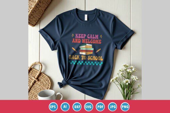 Back to School Groovy Typography Shirt Graphics Freebies