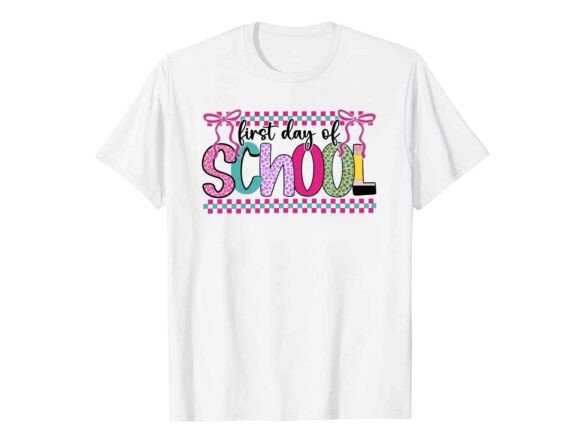 Cute First Day Back to School T-Shirt Graphics