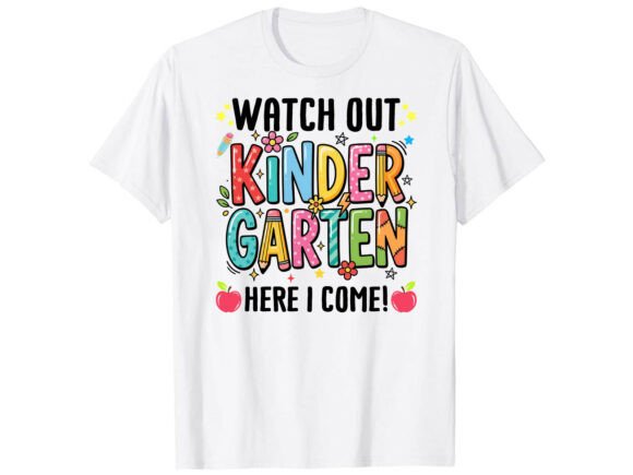 Kindergarten Fun Back to School T-Shirt Graphics