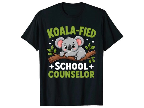 Koala Counselor Back to School T-Shirt Graphics