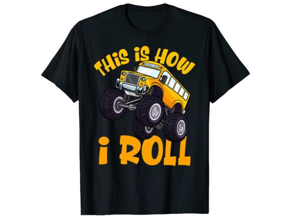 Monster Bus Fun Back to School T-Shirt Graphics