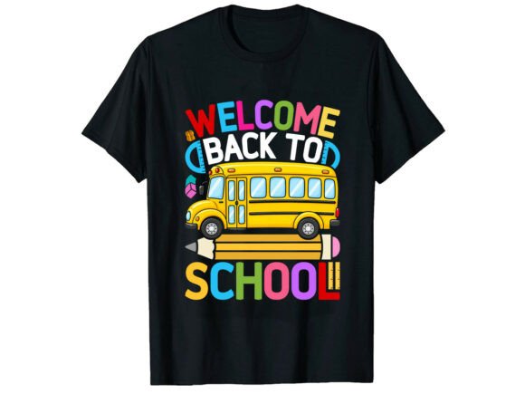 School Bus Rider Back to School T-Shirt Graphics