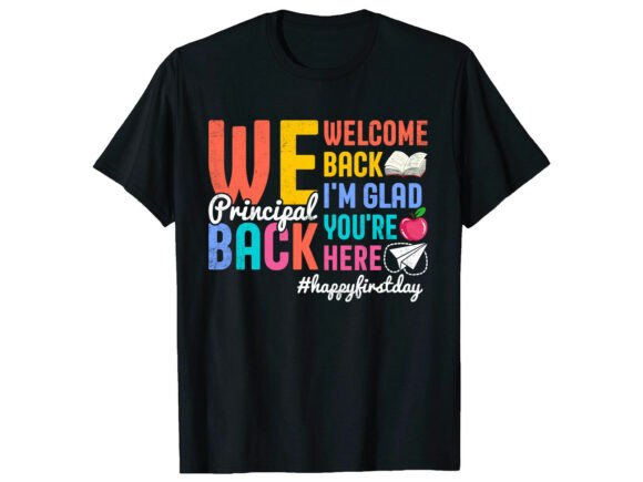 School Principal Back to School T-Shirt Graphics