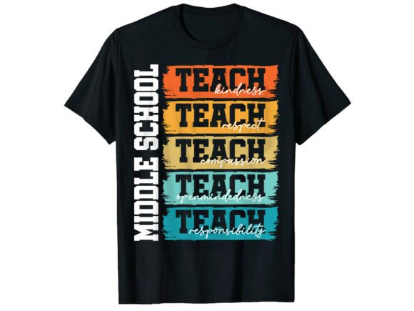 Teach Kindness Back to School T-Shirt Graphics