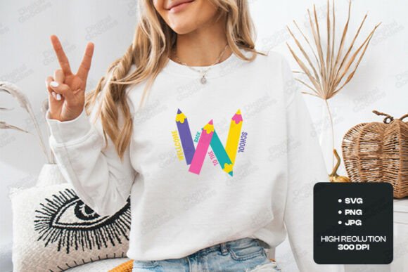 Welcome Back to School Pencil Graphic